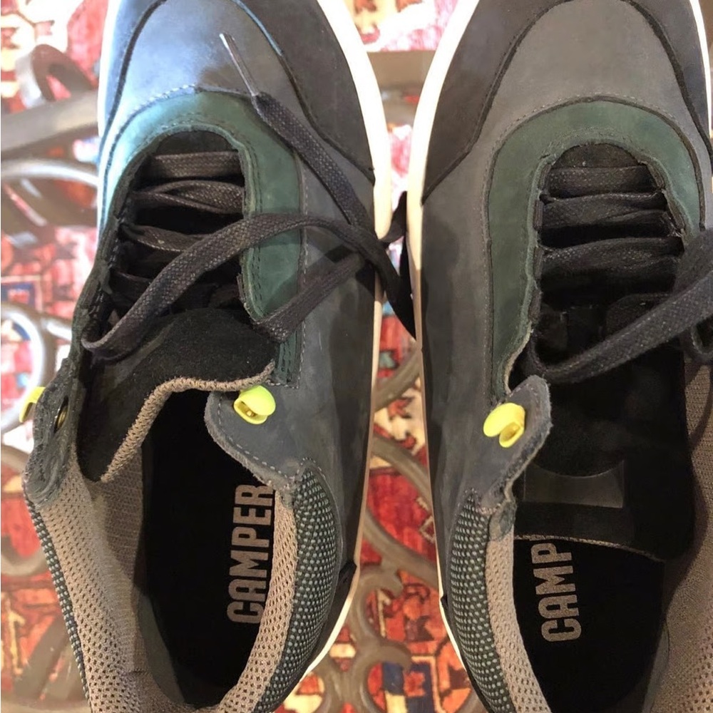 Camper Men's Dark Blue and Forest Sneakers